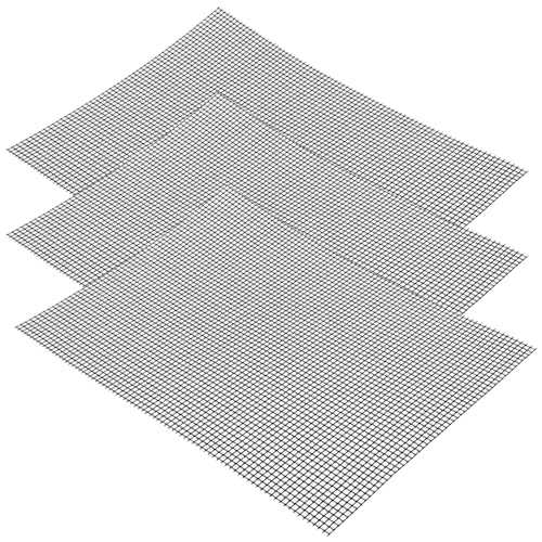 3 Stück Antihaft Gitter Grillmatte, Grillmatten set, 42 x 36 cm Teflon Netz Grillmatte, Wiederverwendbar, BBQ Grillmatte für Gasgrill, Holzkohle, Elektrogrill, Backofen, Kochen, Luftfritteuse 3 Stück Antihaft Gitter Grillmatte, Grillmatten set, 42 x 36 cm Teflon Netz Grillmatte, Wiederverwendbar, BBQ Grillmatte für Gasgrill, Holzkohle, Elektrogrill, Backofen, Kochen, Luftfritteuse von GOIEHIR