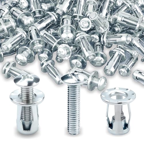 Hohlraum Metallanker, 30 Stück Hohlraumdübel Metall M6x25, Schwerlast Hohlwandanker Set, Jack Nuts + Petal Nuts mit Expansion Nuts, Komplett-Sortiment für Dünnwandmontage, Gipskarton, Hohltüren von GOIEHIR