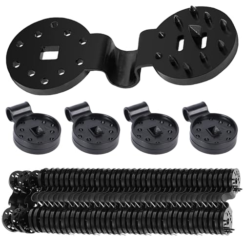 50 Stück Schattiernetze Halteklammern, Kunststoff-Clips für Schutztuch, Shade Cloth Plastic, für Verbindungsseile Schattennetze Leitplanken, Schwarz von GOIEHIR