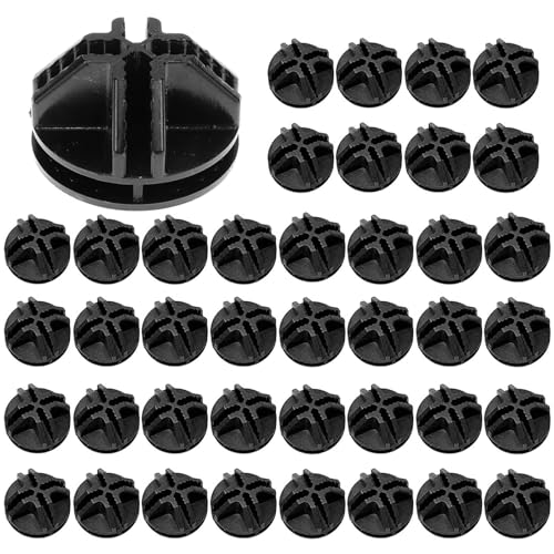 Drahtgitter-Würfel, 40 Stück Drahtwürfel Kunststoffverbinder, DrahtgitterWürfel-Kunststoffverbinder, Kunststoff Steckregal Verbinder für Regalsystem Modulare Organizer Schrank, Schwarz Drahtgitter-Würfel, 40 Stück Drahtwürfel Kunststoffverbinder, DrahtgitterWürfel-Kunststoffverbinder, Kunststoff Steckregal Verbinder für Regalsystem Modulare Organizer Schrank, Schwarz von GOIEHIR