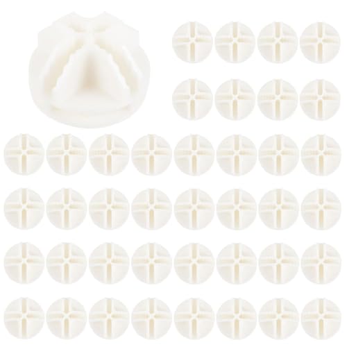 Drahtgitter-Würfel, 40 Stück Drahtwürfel Kunststoffverbinder, DrahtgitterWürfel-Kunststoffverbinder, Kunststoff Steckregal Verbinder für Regalsystem Modulare Organizer Schrank, Weiß von GOIEHIR