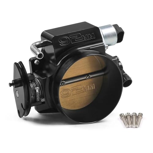 Drosselklappe Saugrohrklappe Für LS1 LS2 LS3 LS6 LSX 92Mm/102Mm High Flow Billet-Aluminium-Drosselklappengehäuse Mit TPS-Sensor Automodifikationsteile Schwarz TT102152 Kompatibel von GOINTDJD