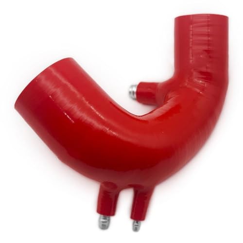 Turbo-Ansaugrohr Für Abarth 500 595 IHI Turbo Silikon-Ansaugschlauch-Set, Performance-Ansaugsystem, Silikonschlauch, Ersatzteile AIR Intake Turbo(Farbe:Red with) von GOINTDJD