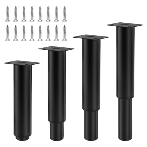 GOIYZTTR 4 Stück Möbelfüße Höhenverstellbar Einstellbare Höhe 18-32cm Schwarze Verdickte Möbelbeine mit Schrauben Verstellbare Beine für Sofas, Schränke und Tische GOIYZTTR 4 Stück Möbelfüße Höhenverstellbar Einstellbare Höhe 18-32cm Schwarze Verdickte Möbelbeine mit Schrauben Verstellbare Beine für Sofas, Schränke und Tische von GOIYZTTR