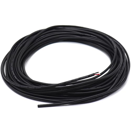 GOIYZTTR 5 Meter Schwarz Runden Zweileiterkabel 20AWG 2 Adriges PVC Flexible Kabel Durchmesser 4.3MM Geeignet für Einbau von Geräten mit Geringem Stromverbrauch GOIYZTTR 5 Meter Schwarz Runden Zweileiterkabel 20AWG 2 Adriges PVC Flexible Kabel Durchmesser 4.3MM Geeignet für Einbau von Geräten mit Geringem Stromverbrauch von GOIYZTTR