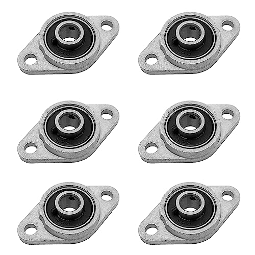 GOIYZTTR 6 Stuck Flanschlager KFL08, Selbstausrichtend Stehlager Innendurchmesser 8mm Durchmesser Rhombische Flanschlager Weit Verbreitet in Verschiedenen Maschinen von GOIYZTTR