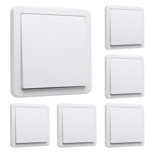 GOIYZTTR 6 Stück Unterputz Ein-/Ausschalter Wechsel-Schalter Lichtschalter All-in-One Weiß 250V 10A Unterputz Klemmanschluss Standard Universeller 84 x 84 mm GOIYZTTR 6 Stück Unterputz Ein-/Ausschalter Wechsel-Schalter Lichtschalter All-in-One Weiß 250V 10A Unterputz Klemmanschluss Standard Universeller 84 x 84 mm von GOIYZTTR