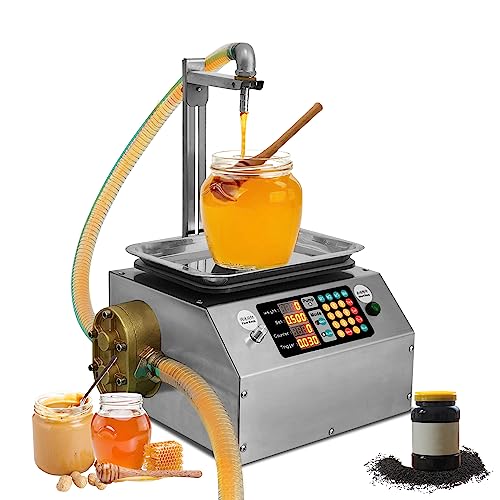 GOJLEX Flüssigkeitsabfüllmaschine, Flaschenabfüllmaschine mit Tara-Funktion, 20ml-10000ml Füllvolumen einstellbar, bis zu 15L/min, Abfüllmaschine für Honig, Erdnussbutter, Marmelade, Öle von GOJLEX