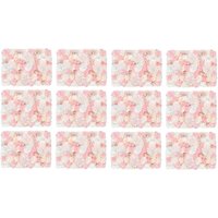 12 Stück 40x60 cm diy Künstliche Blumen-Wandpaneel Set, Blume Wand Panel Dekorative Kunstblumen-Wandmatte, 3D Seiden Blumenwand Blumen Wanddekoration von GOJOY