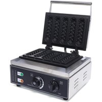 1500W Waffeleosen, Edelstahl Profi Waffeln Am Stiel Waffelsticks Corn Dogs, Waffeleisen für Waffeln Am Stiel Waffle Maker Backt 6 Waffeln/Hot Dogs in von GOJOY