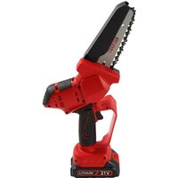 21 V 6 Zoll Akku-Kettensäge mit 2 x 1500 mAh Akkus, Akku-Elektro-Kettensäge, tragbare Elektro-Kettensäge zum Holzfällen und Beschneiden von GOJOY
