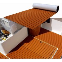 Gojoy - 240x90cm Teak eva Schaum Yacht Boot Bodenbelag Matte Deck Teppich Selbstklebend Gojoy - 240x90cm Teak eva Schaum Yacht Boot Bodenbelag Matte Deck Teppich Selbstklebend von GOJOY