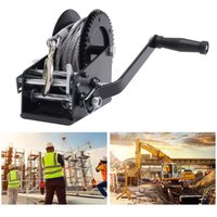 3500lbs Profi Seilwinde Handwinde Bootswinde Schwarz mit Drahtseil 10 Meter 33ft von GOJOY