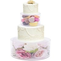 4 Etagere Tortenständer Befüllbar aus Verdicktes Acryl, Multifunktional Klar Tortentrenner Rund Tortenplatte Set, Acryl-Kuchen-Display-Board Torten 4 Etagere Tortenständer Befüllbar aus Verdicktes Acryl, Multifunktional Klar Tortentrenner Rund Tortenplatte Set, Acryl-Kuchen-Display-Board Torten von GOJOY