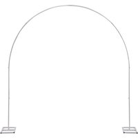 7.5ft Metall Hochzeitsbogen Traubogen Hochzeit Blumen Ballonbogen Rahmen Tragbares Großer Metall-Ballonbogen Hintergrundständer (Weiß) von GOJOY