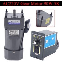 90W Gear Motor Elektromotor Getriebemotor mit Drehzahlregler Einphasig Wechselstrom-Getriebemotor Einstellbare 5K 220V 90W Gear Motor Elektromotor Getriebemotor mit Drehzahlregler Einphasig Wechselstrom-Getriebemotor Einstellbare 5K 220V von GOJOY
