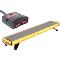 96 led Rundumleuchte dc 12/24V Steuerschalter Blitzleuchte Schraube Amber Warnleuchte Notfallblinklampe Auto Lichtleiste für lkw Dach Oben Gelb von GOJOY