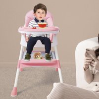 Babyhochstuhl, 2-in-1-Hochstuhl für Babys und Kleinkinder mit Fußstütze, Geeignetes Alter: 6 Monate-6 Jahre von GOJOY