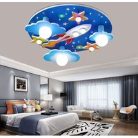 Cartoon Kinderlampe LED Deckenleuchte mit Fernbedienung 3 Modi Kreative Sterne Wolken Flugzeug Schlafzimmer Deckenlampe Dimmbar Moderne Beleuchtung von GOJOY