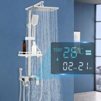 Duschsystem Regendusche Set mit Handbrause Seifenschale Duscharmatur Dusche Duschsystem Regendusche Set mit Handbrause Seifenschale Duscharmatur Dusche von GOJOY