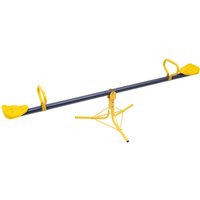 Gartenschaukel, 360 Grad drehbare Kinderschaukel, Gartenschaukel-Wippbrett, Gelb von GOJOY