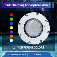 Gojoy - 45W led Scheinwerfer, Poolbeleuchtung mit Fernbedienung, Poollampe 450 led Poolscheinwerfer,Unterwasser Beleuchtung fur Swimming Pool 12V von GOJOY