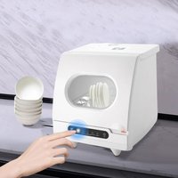 Gojoy - 800 w Mini Spülmaschine, Arbeitsplatte Spülmaschine, Stille tragbare Spülmaschine, mit 5 Programme und Touch Control für Reinigung Geschirr, von GOJOY