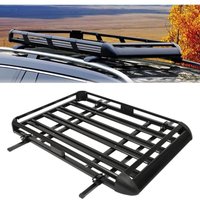 Gojoy - Aluminium Dachgepäckträger Korb, suv Gepäckträger Schwarz Auto Dachkorb 160x 90 cm Dachträger Dach Gepäckkorb bis 150kg belastbar Gojoy - Aluminium Dachgepäckträger Korb, suv Gepäckträger Schwarz Auto Dachkorb 160x 90 cm Dachträger Dach Gepäckkorb bis 150kg belastbar von GOJOY