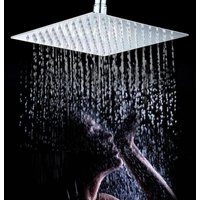 Duschkopf Regendusche, Kopfbrause Quadratisch Duschbrause 40x40cm, Wassersparender Duschkopf, Groß Edelstahl Duschköpfe (ohne Schlauch) von GOJOY