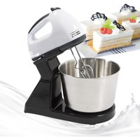 Handmixer handrührgerät 7 Speed Modell Esse Rührg&Bowl Schläg Edelstahl Standmixer 100W Rührgerät 1,7 l Rotierender Rührbehälter von GOJOY