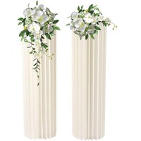 Hochzeit Tafelaufsätze Karton Vasen - 2 Pcs 39.4in hohe Blume Vase Blumen Stehen für Party Tische Dekorationen - Elegante Bulk-Hochzeiten Dekoration von GOJOY