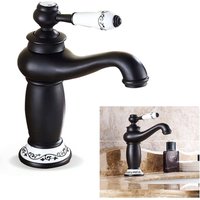 Gojoy - Retro Nostalgie Einhebel Wasserhahn Bad Armatur Waschbecken Mischbatterie Faucet Wasserhahn Bad Waschtisch Armatur Einhand Mischbatterie von GOJOY