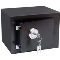 SafeTresor Schwarz Möbeltresor Dokumententresor Geldschrank Wandtresor Schwarz Minisafe mit Schloss Minitresor Wandsafe Geldkassette von GOJOY