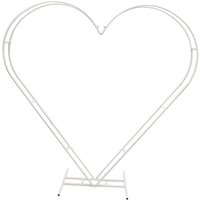 Herz Hochzeitsbogen,Herz Ballon Bogen Kit Metall Arch Stand Hochzeit Blumen Herzförmiges Kreis Rahmen Hoop Ständer Ballonbogen Set,für Hochzeit, von GOJOY