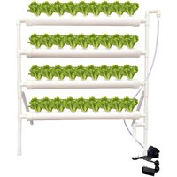 Gojoy - Hydroponic Site Grow Kit, 36 ​​Standorte, 4 Rohre Erdlose Pflanzenanbau-Systeme, und Strömung Tiefe Wasserkulturgärten mit Pumpe für das von GOJOY