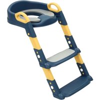 Kindertoilettenverkleinerer mit Treppe, 2 bis 7 Jahre alter Kindertoilettensitz mit weichem PU-Kissen, höhenverstellbar, für V-, U-, O-förmige Kindertoilettenverkleinerer mit Treppe, 2 bis 7 Jahre alter Kindertoilettensitz mit weichem PU-Kissen, höhenverstellbar, für V-, U-, O-förmige von GOJOY