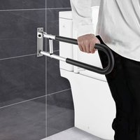 Klappbarer wc Haltegriff für Senioren 60x15cm Bad Stützgriff Behinderte 120kg von GOJOY
