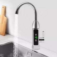 LED Elektrisch Durchlauferhitzer Wasserhahn Sofort Warm Armatur 360°/Küche 3000W von GOJOY