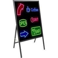 LED Schreibtafel, Led Tafel Nachrichtentafel 60 x 80 cm, Leuchtende Werbetafel mit Fernbedienung und 8 Neon-Stifte, DIY LED-Anzeigetafel für Café, LED Schreibtafel, Led Tafel Nachrichtentafel 60 x 80 cm, Leuchtende Werbetafel mit Fernbedienung und 8 Neon-Stifte, DIY LED-Anzeigetafel für Café, von GOJOY