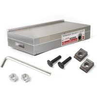 Magnetspannplatte 125x250mm, Magnetspannplatte Permanentspannplatte 120N Hochpräzisionsspannplatte für Schleifmaschinen Tischbohrmaschine von GOJOY