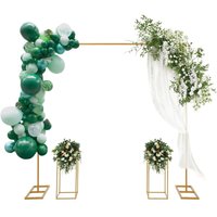 Metall Hochzeitsbogen Hintergrund Ständer, 22m Ballon Bogen Gestell und 2 Stück Rechteckige Hochzeitsvase Säule Blumenständer Hochzeit Rahmen Set für Metall Hochzeitsbogen Hintergrund Ständer, 22m Ballon Bogen Gestell und 2 Stück Rechteckige Hochzeitsvase Säule Blumenständer Hochzeit Rahmen Set für von GOJOY