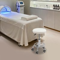 Rollhocker 33cm Sitz rund bis 150 kg, Drehhocker Höhenverstellbar 44-57cm Rundhocker Praxis-Hocker und Arbeitshocker Polster Sitz Rund Hocker mit Rollhocker 33cm Sitz rund bis 150 kg, Drehhocker Höhenverstellbar 44-57cm Rundhocker Praxis-Hocker und Arbeitshocker Polster Sitz Rund Hocker mit von GOJOY