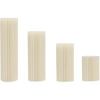 SäUle Ausklappbare Karton-LöCke Zeigen Zylindrische Papp-BlumenstäNder Faltbare Karton Centerpiece Display Zylinder Blumen Stehen SäUlen für Hochzeit von GOJOY