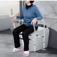 Toiletten Aufstehhilfe, Toilettenstützgestell Handlauf, WC Toilettengestell, Einstellbare Höhe und Breite, Stützhilfe Haltegriffe für Senioren, Toiletten Aufstehhilfe, Toilettenstützgestell Handlauf, WC Toilettengestell, Einstellbare Höhe und Breite, Stützhilfe Haltegriffe für Senioren, von GOJOY