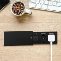 Versenkte Tischsteckdose Eingebettetes Design Steckdose mit 2 USB,Einbausteckdose MIt Schiebedeckel, 2 USB+2 Euro Standard Steckdose für Home Office Versenkte Tischsteckdose Eingebettetes Design Steckdose mit 2 USB,Einbausteckdose MIt Schiebedeckel, 2 USB+2 Euro Standard Steckdose für Home Office von GOJOY