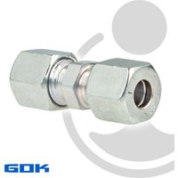 Schneidringverschraubung Typ g - Gerade Verschraubung ø 10 x ø 10 mm, Stahl verzinkt, Schneidring Stahl von GOK