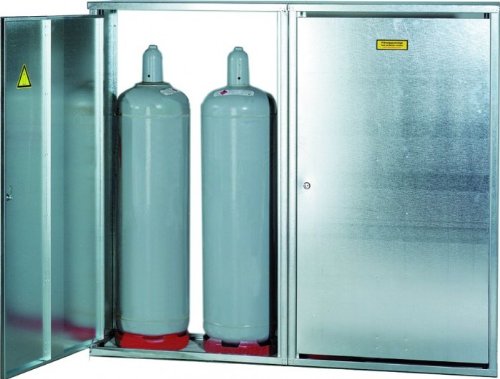GOK Flaschenschrank 4 x 33 kg mit Rückwand von GOK
