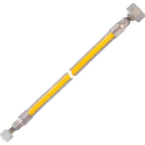 GOK Metallwellschlauch MWS G1/4LH-UEM x IG Rp1/2 x1000 mm von GOK