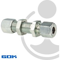 GOK - Schneidringverschraubung Typ sv - Schottverschraubung ø 10 mm Gerade Ausführung, Stahl verzinkt, Schneidring Stahl von GOK