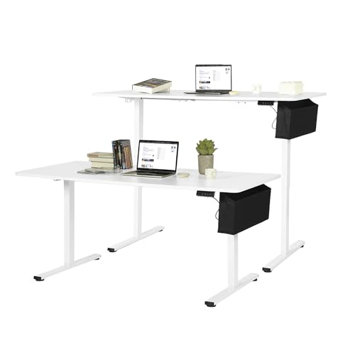 GOKHOMX Höhenverstellbarer Schreibtisch Elektrisch 160x75cm mit Memory-Funktion USB-Anschluss und Lichtleiste, Ergonomischer Elektrischer Schreibtisch Höhenverstellbar Stehschreibtisch GOKHOMX Höhenverstellbarer Schreibtisch Elektrisch 160x75cm mit Memory-Funktion USB-Anschluss und Lichtleiste, Ergonomischer Elektrischer Schreibtisch Höhenverstellbar Stehschreibtisch von GOKHOMX